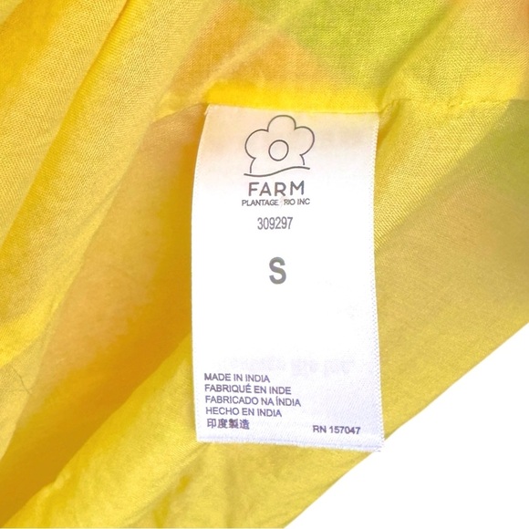 FARM RIO NWOT Beach Toucans Midi Dress in Yellow Multi Size S - Picture 12 of 12